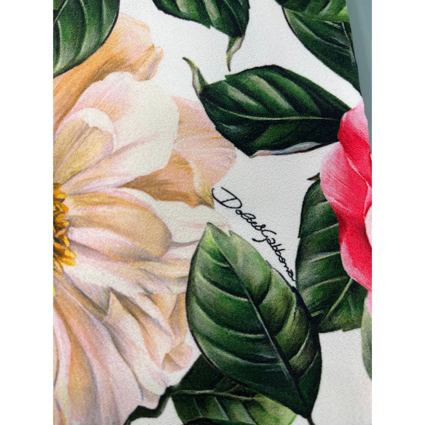 NWT Dolce & Gabbana Pink Multi Floral Midi Bodycon Dress IT 40 S