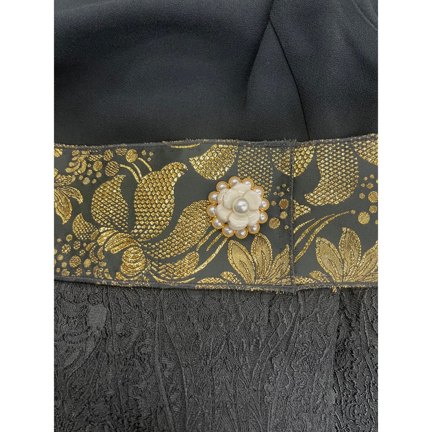 NWT Dolce & Gabbana Black Gold Fringe Mini Lace dress IT 42 M