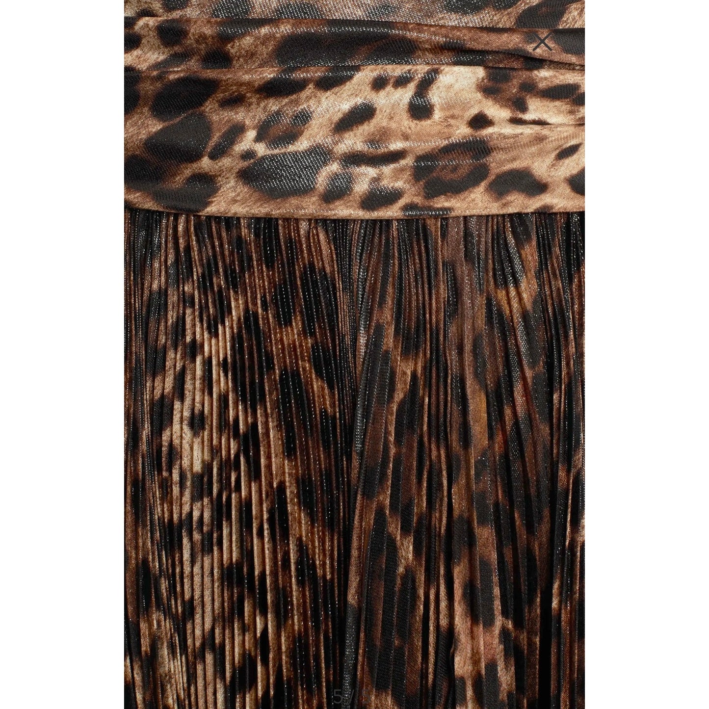 NWT Dolce & Gabbana Leopard print silk chiffon Long Maxi dress S 40