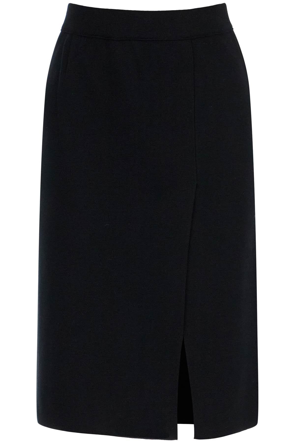 Mrz Knitted Pencil Skirt In Jersey Fabric