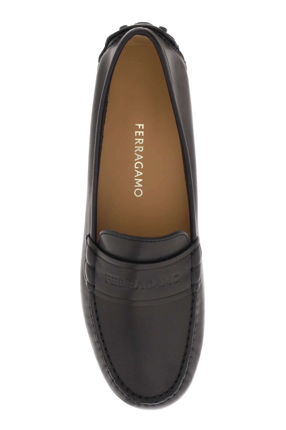 Ferragamo Embossed Logo Loafers