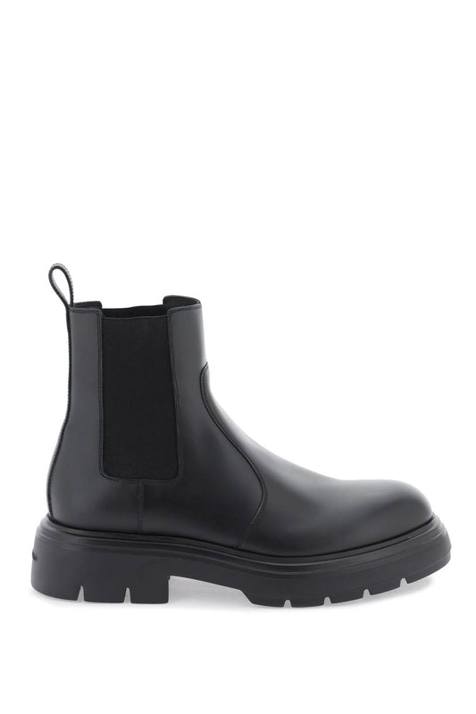 Ferragamo Leather Chelsea Boots