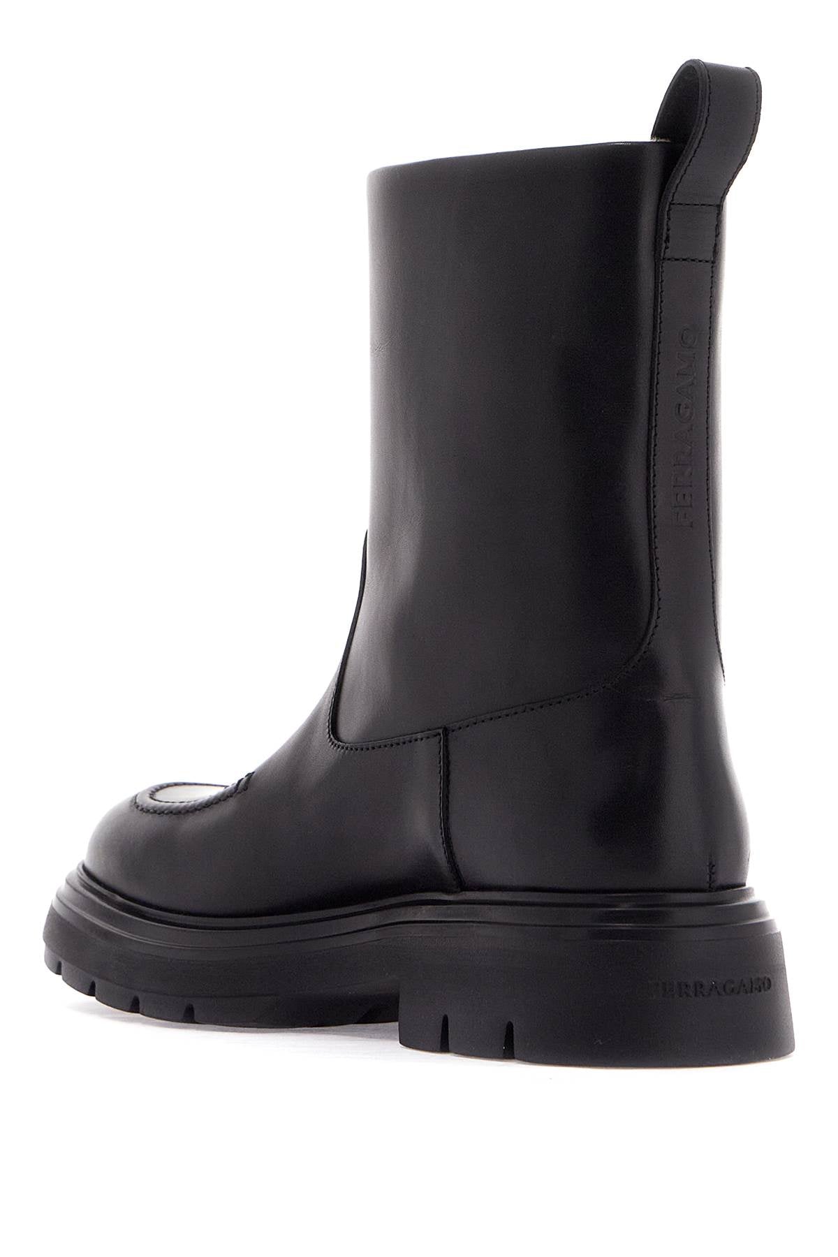 Ferragamo Shearling-Lined Ankle Boots