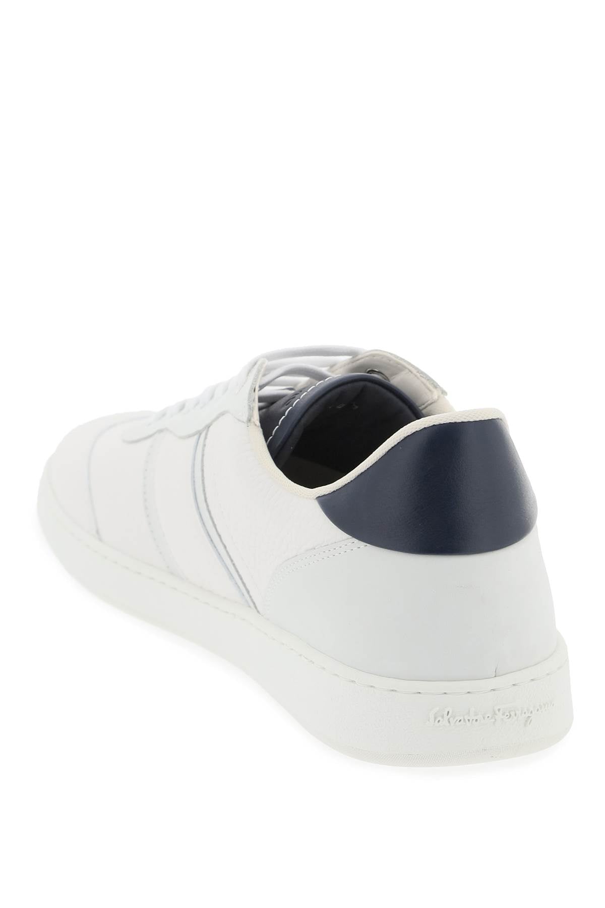 Ferragamo Hammered Leather Sneakers