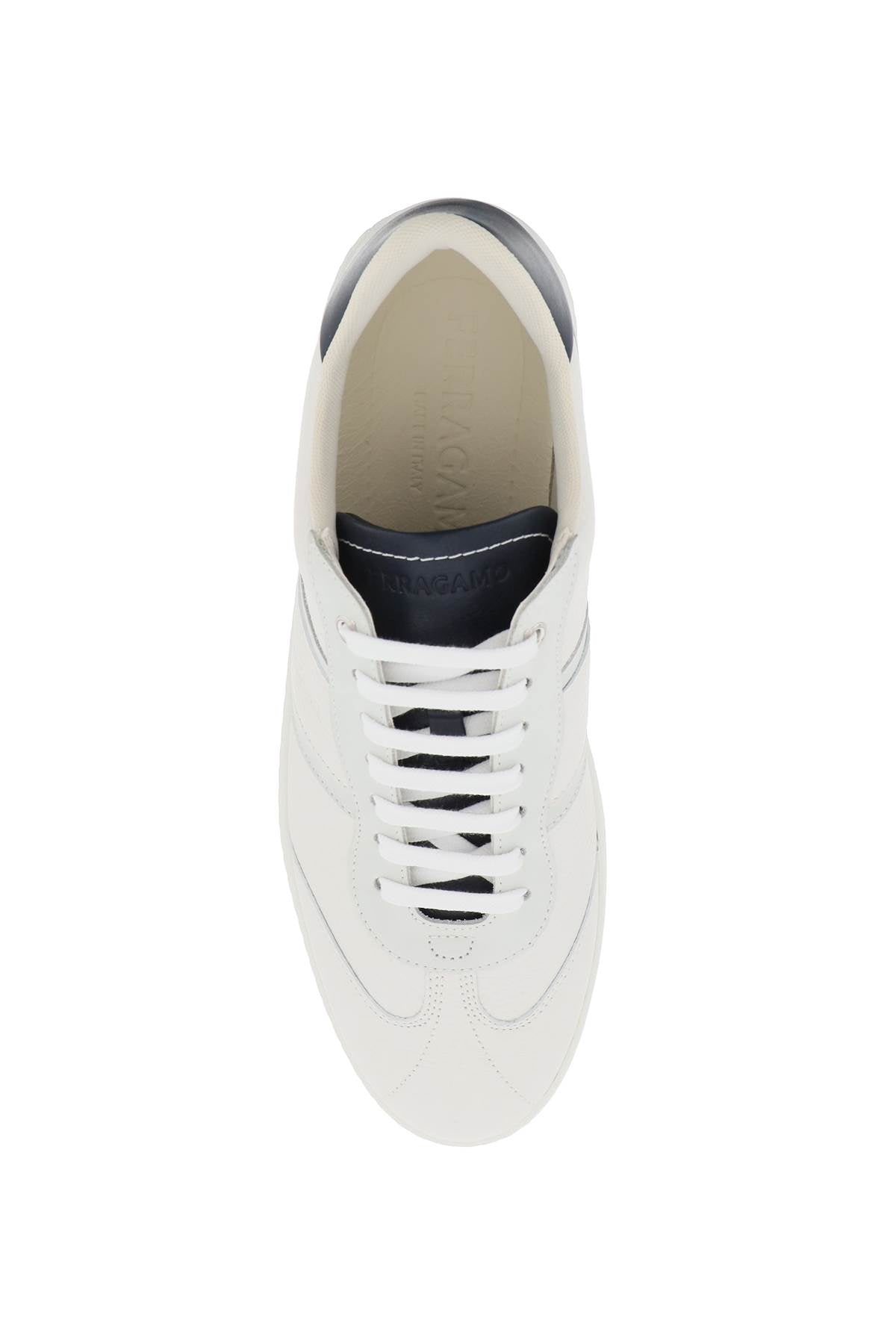 Ferragamo Hammered Leather Sneakers