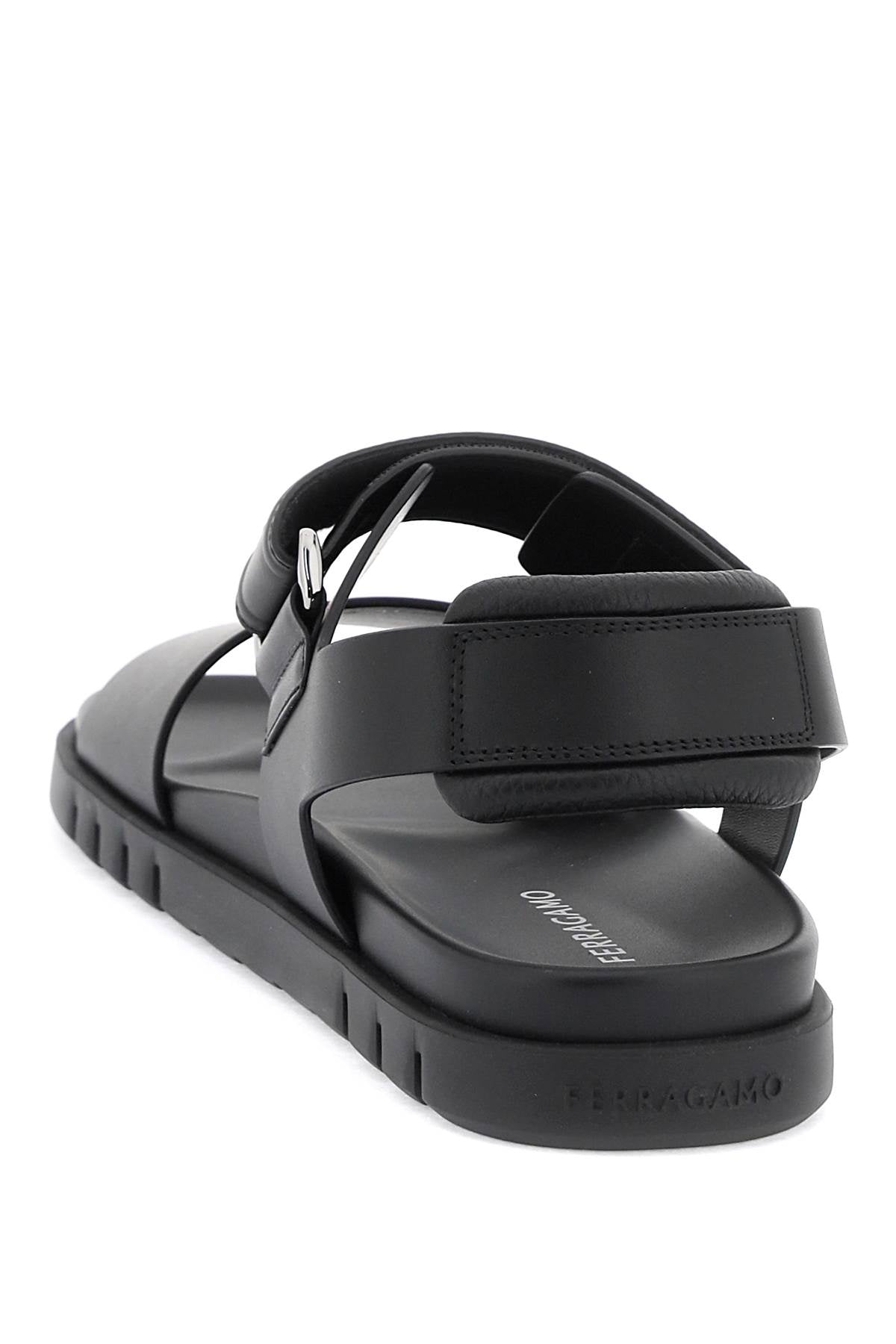 Ferragamo Double Strap Sandals With Stylish Design