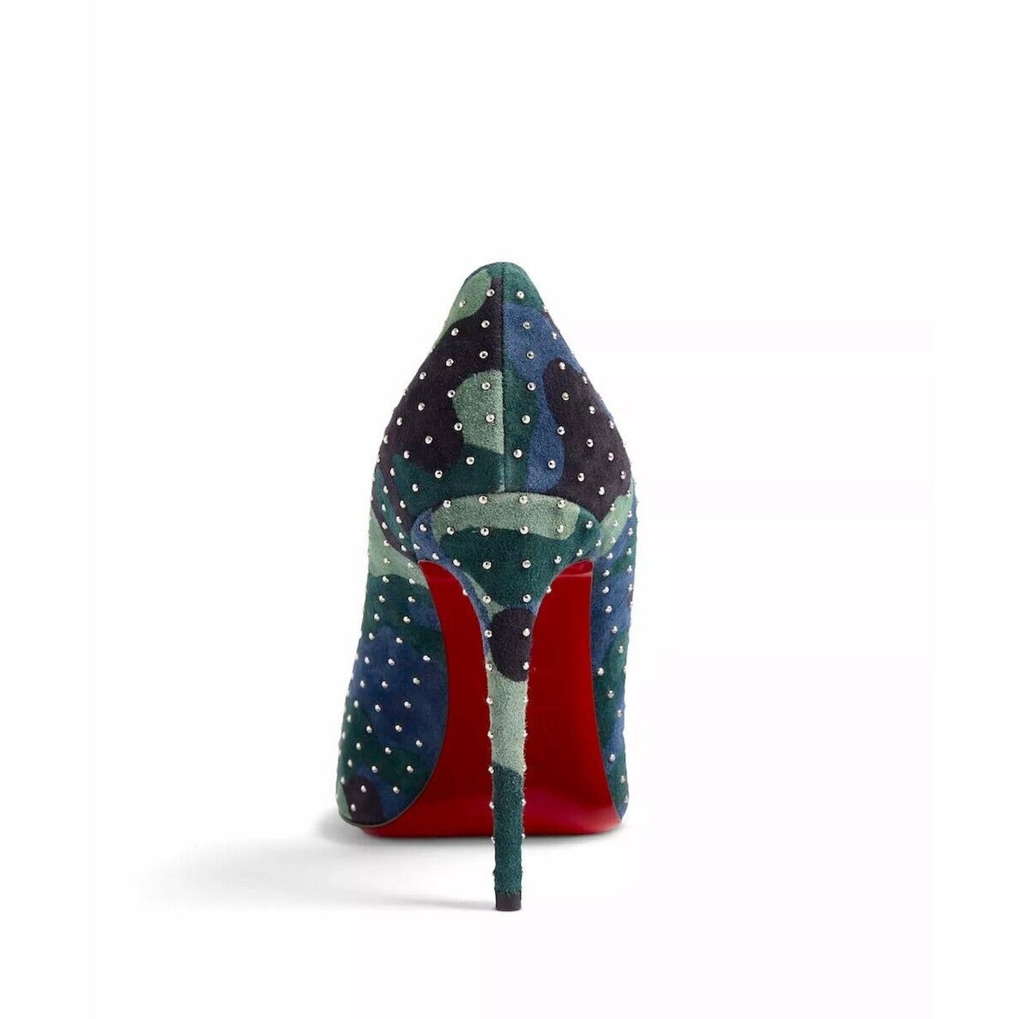 Christian Louboutin Kate Plume 100 Camouflage Micro studs Pumps Navy Blue