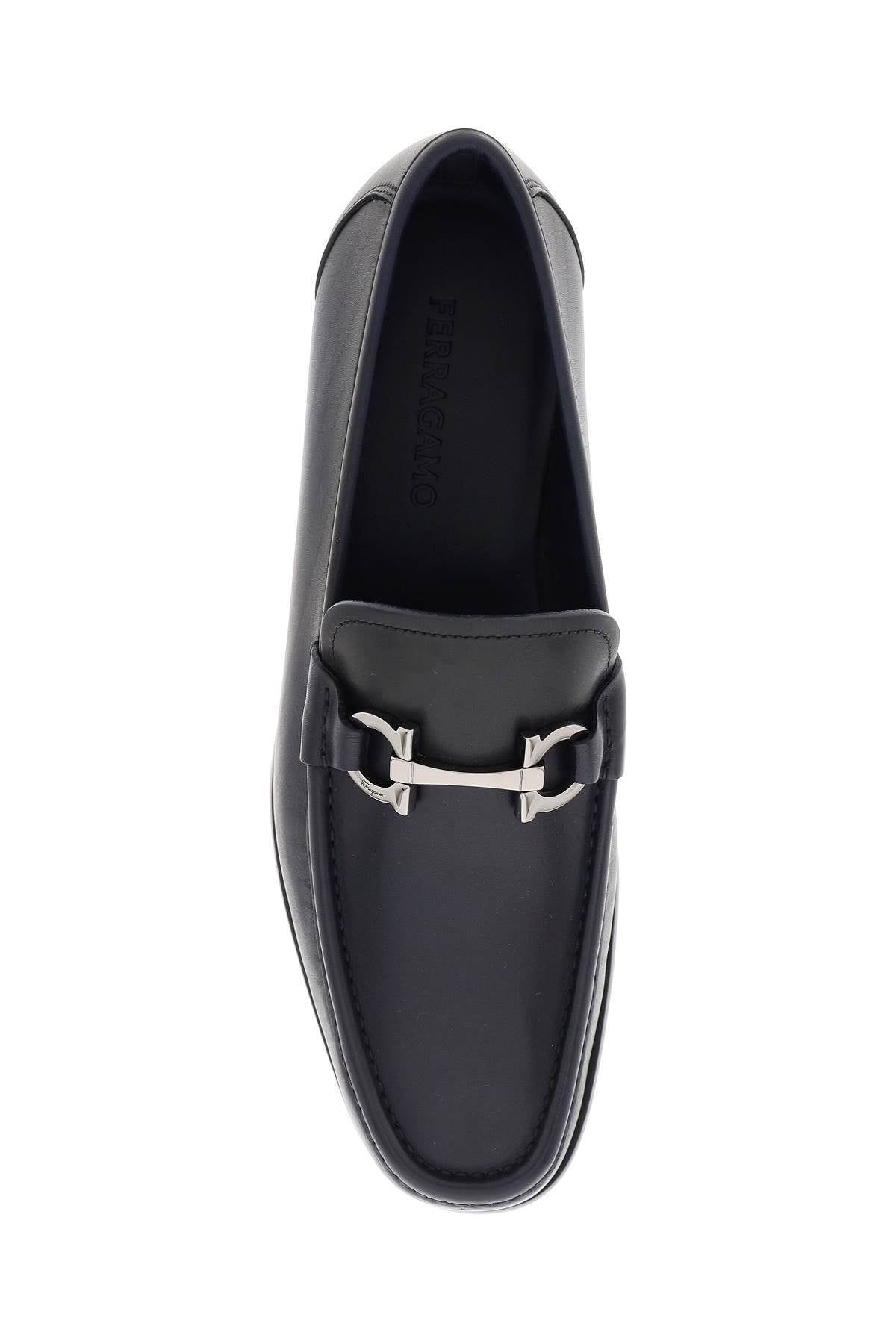 Ferragamo Smooth Leather Loafers With Gancini