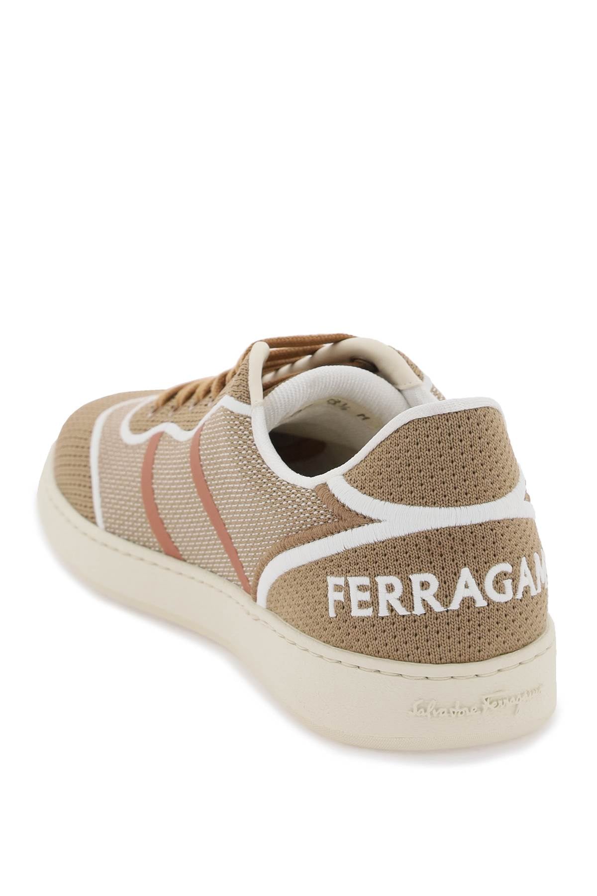 Ferragamo Low-Top Sneakers In Technical Knit