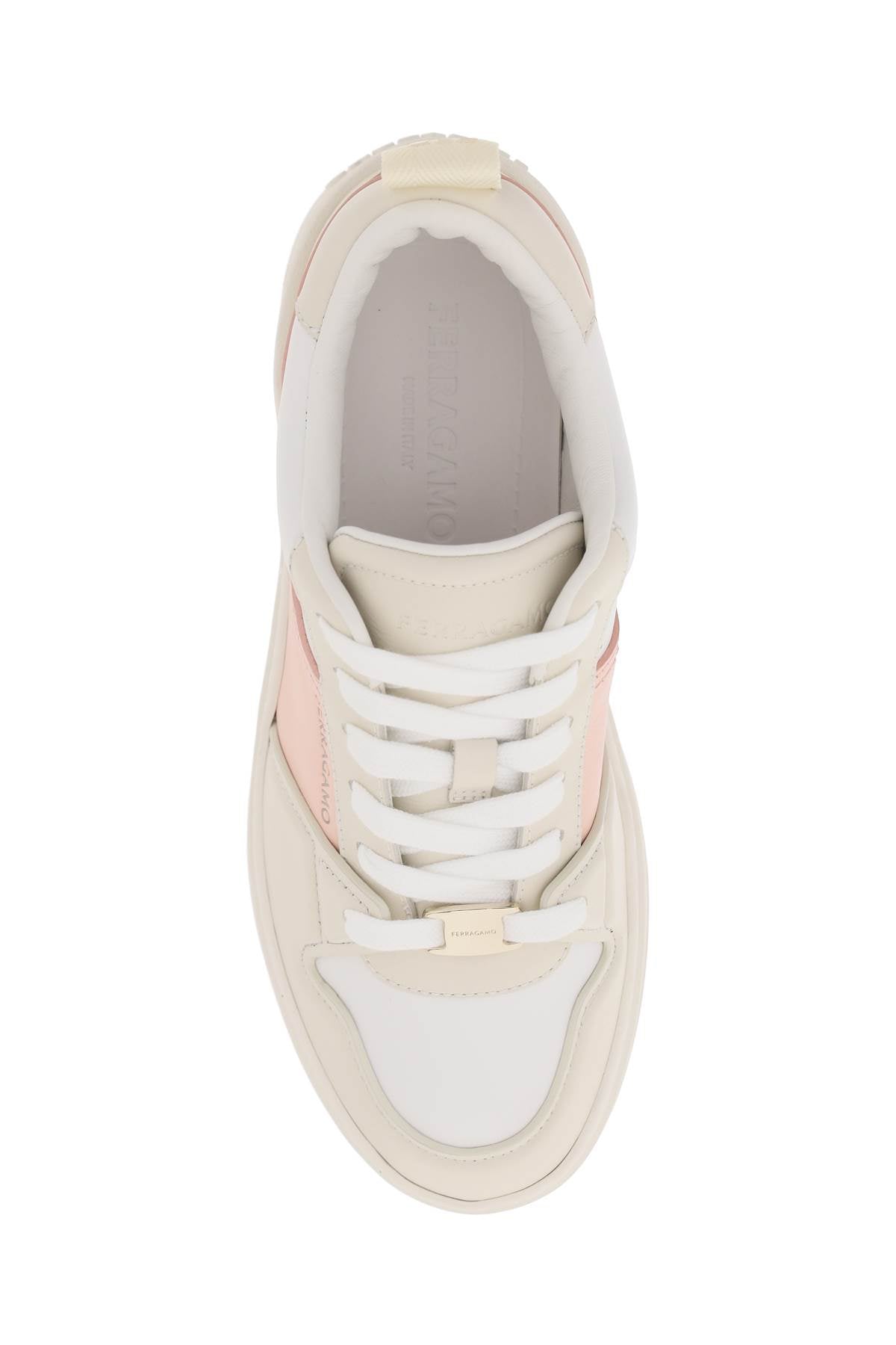 Ferragamo Multicolored Smooth Leather Sneakers