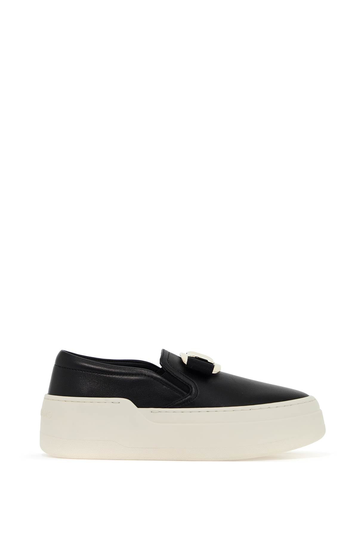 Ferragamo New Vara Plate Slip-On Sneakers