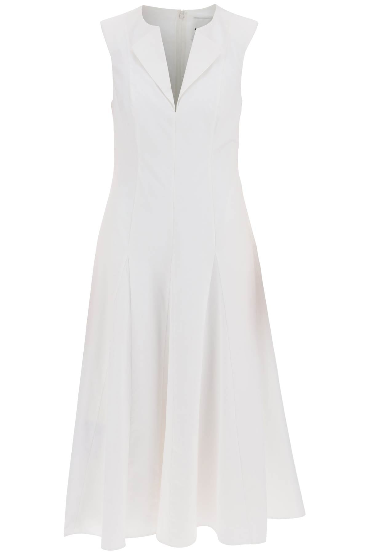 Roland Mouret Cotton Poplin Midi Dress In