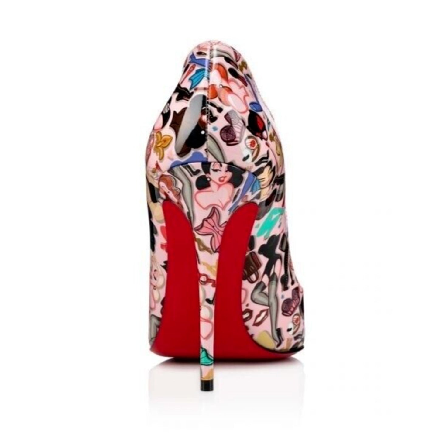 Christian Louboutin Hot Chick Dr Bored Limited Edition Pink Multi Pumps 37.5