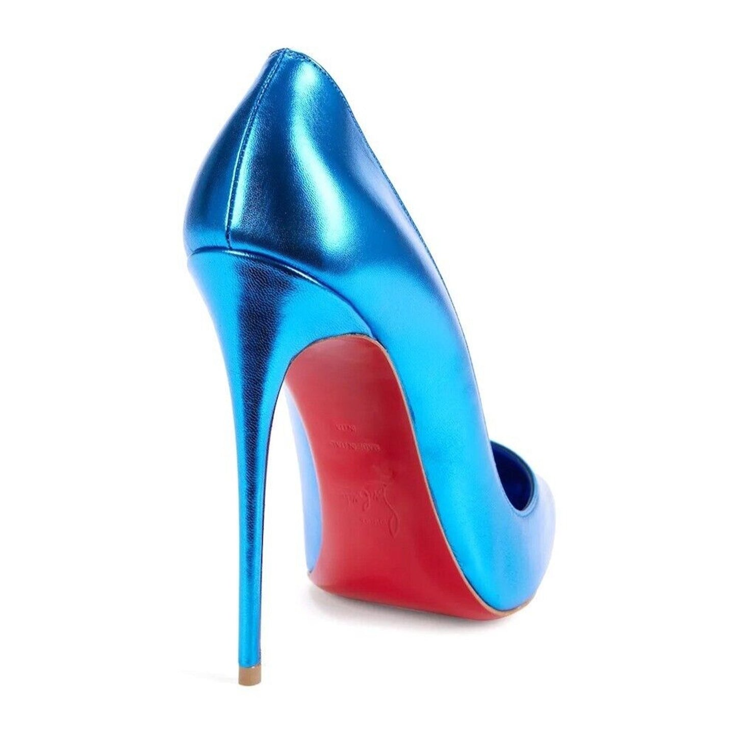 Christian Louboutin So Kate 120 pointed toe Metallic Blue pumps