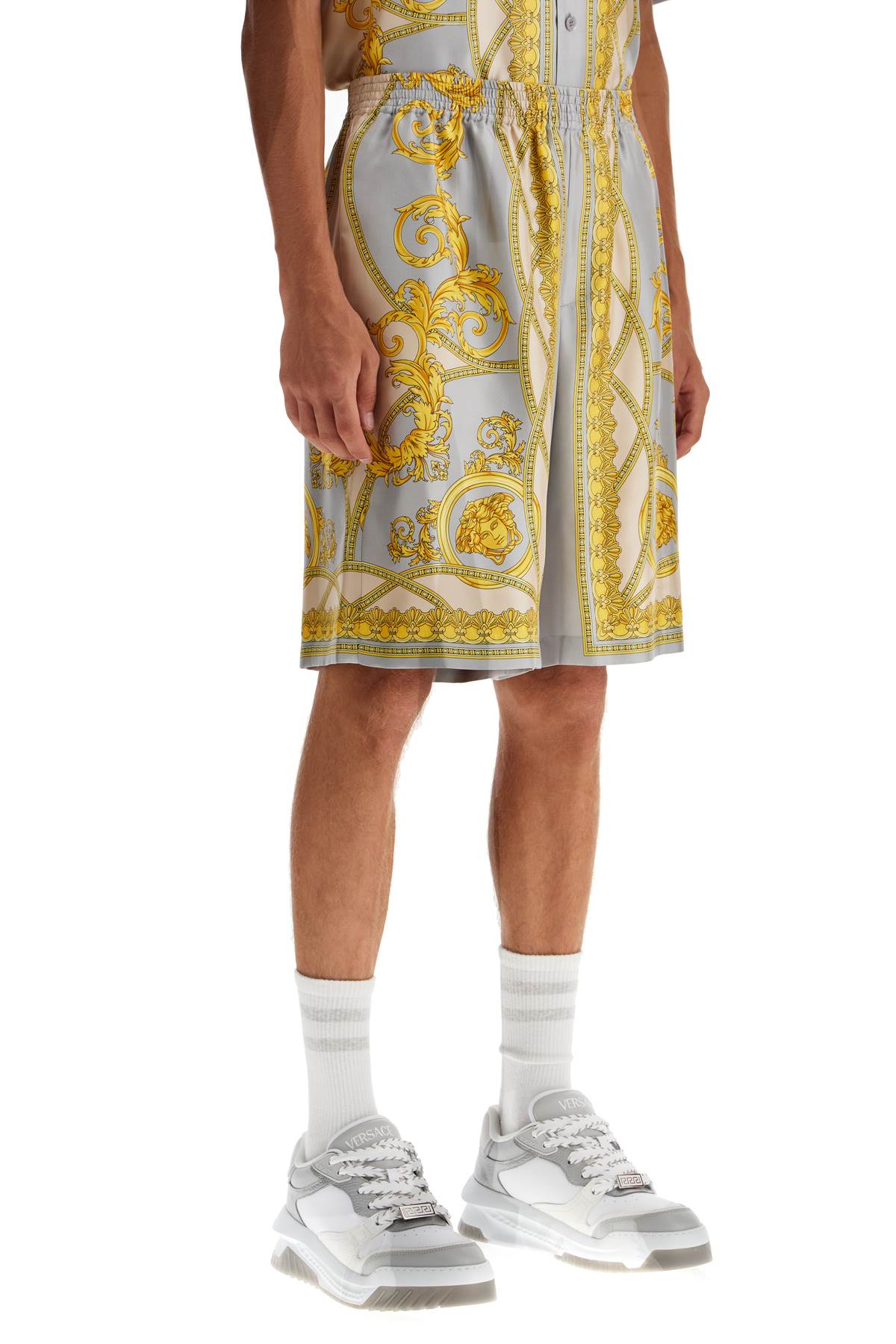 Versace Silk Bermuda Shorts Cup Of