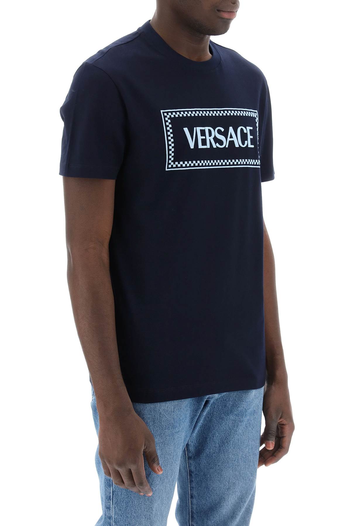 Versace Embroidered Logo T-Shirt