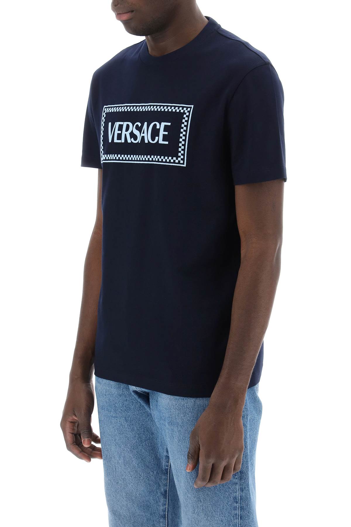 Versace Embroidered Logo T-Shirt