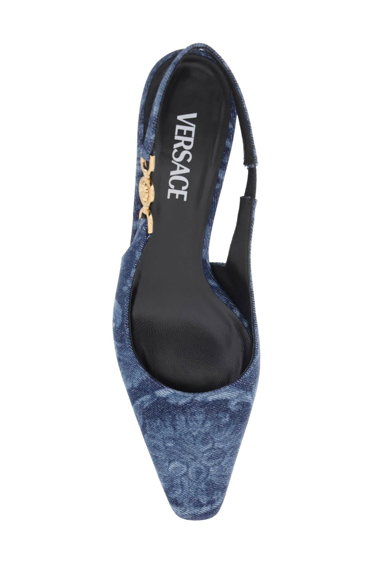 Versace Medusa 95 Barocco Slingback Pumps