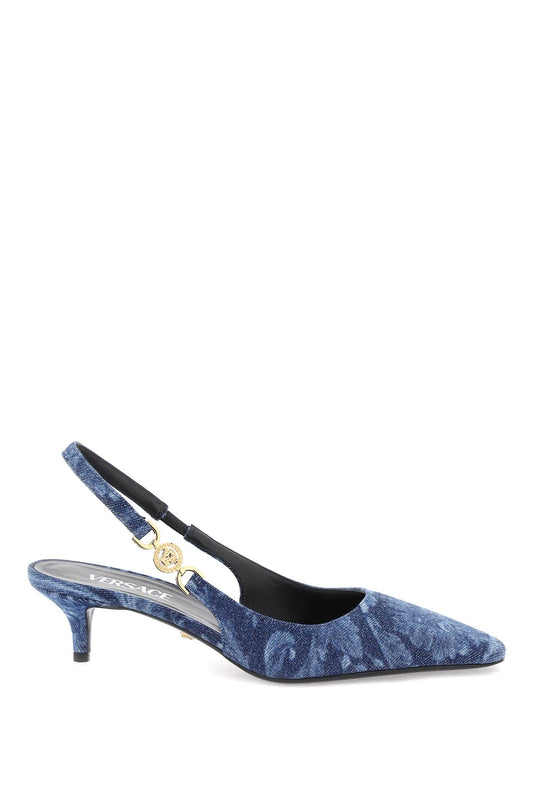 Versace Medusa 95 Barocco Slingback Pumps