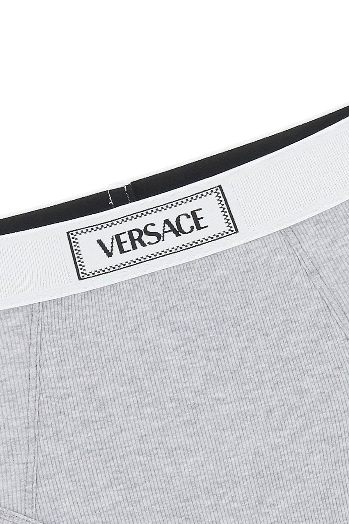 Versace Ribbed Briefs With 90S Logo