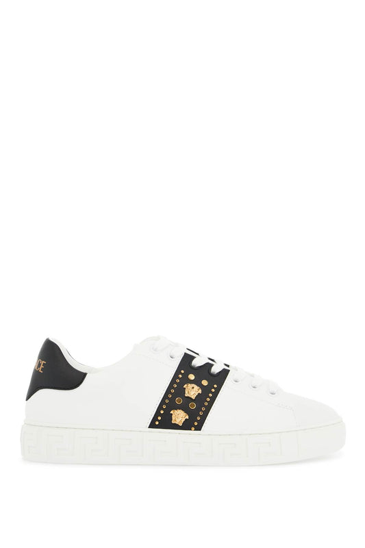 Versace Studded Greek Sneakers