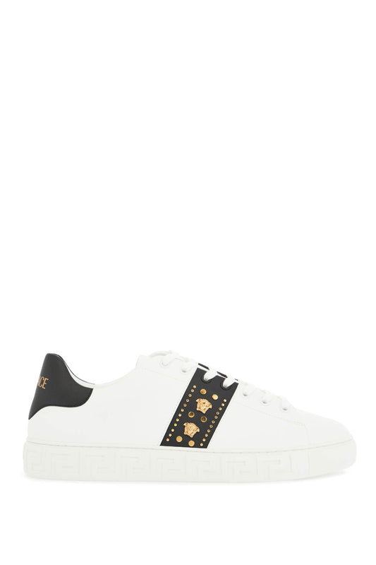 Versace Studded Greek Sneakers