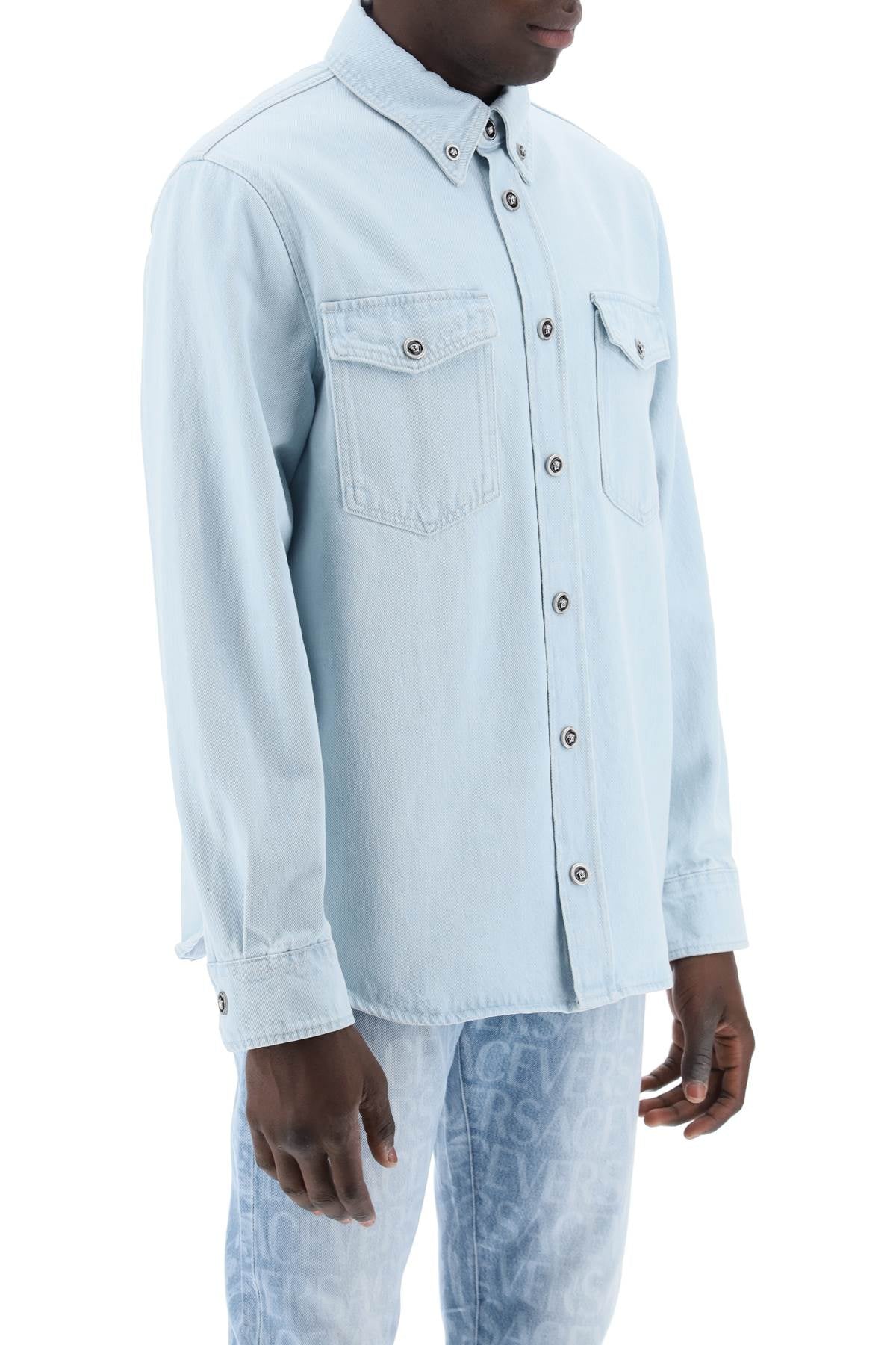 Versace Medusa Denim Shirt