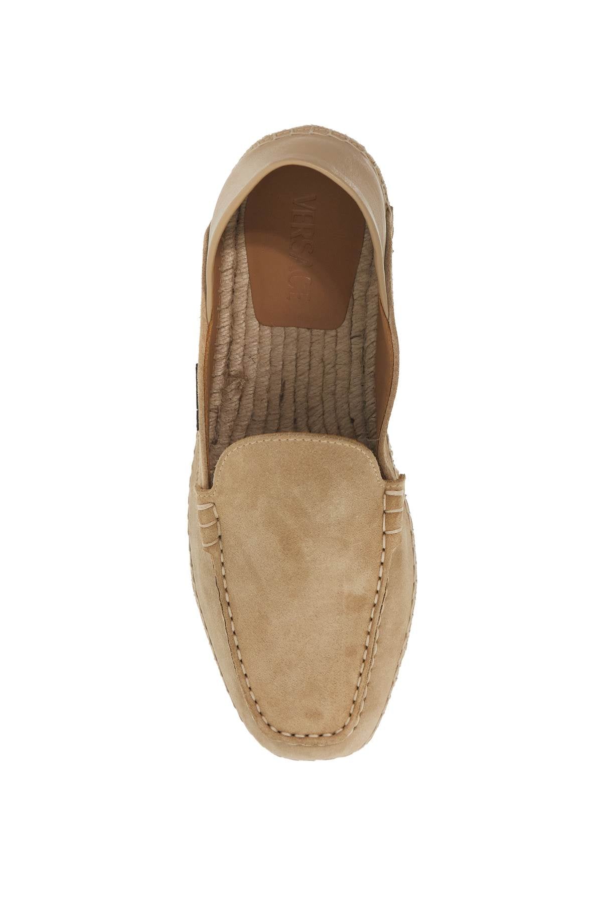 Versace Suede Moccasin-Style Es