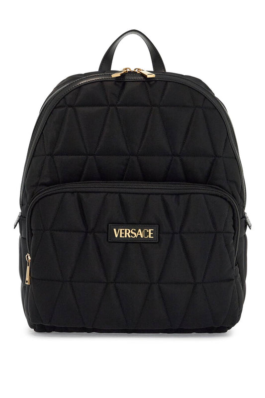 Versace Quilted Nylon Backpack