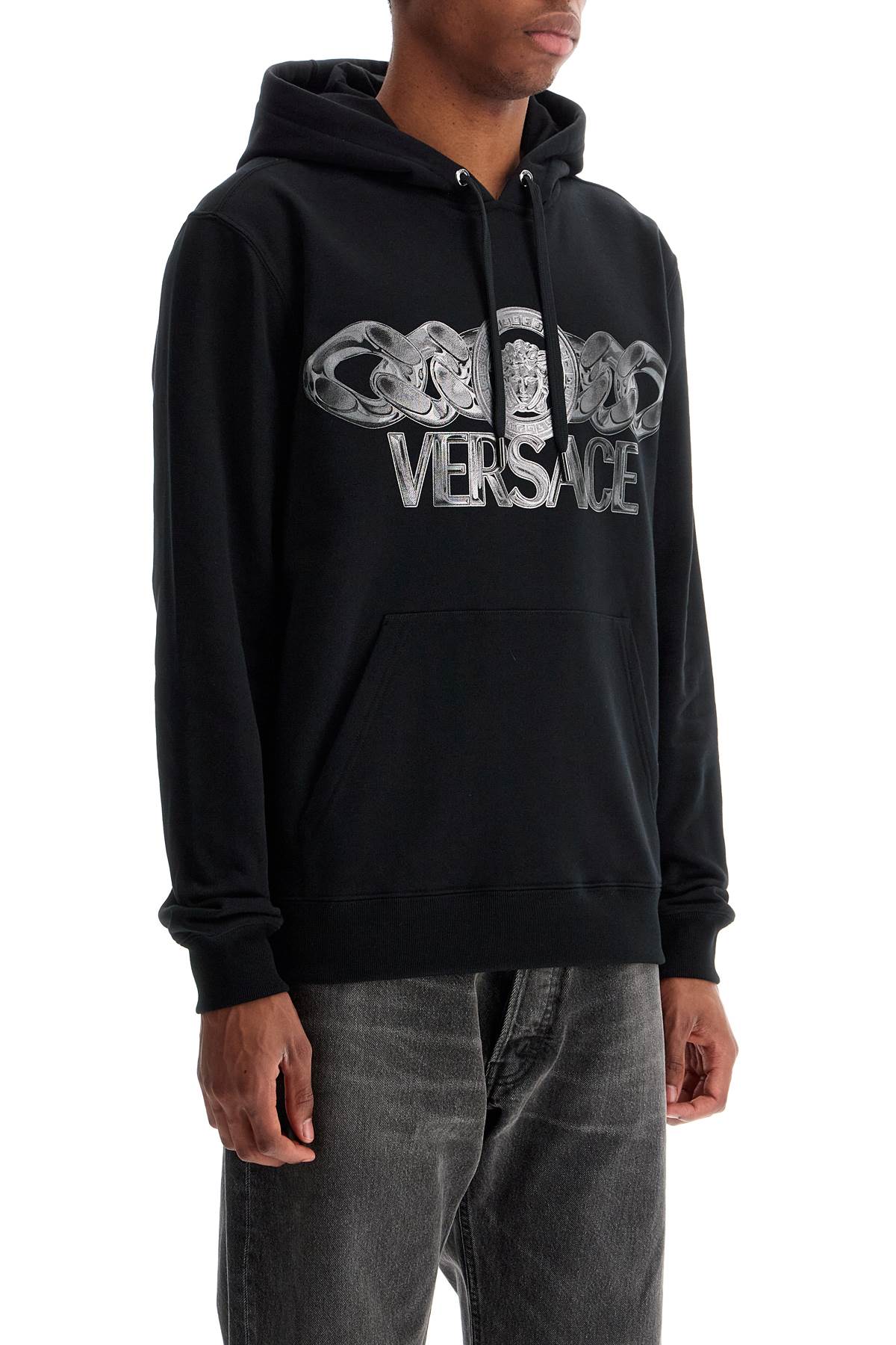 Versace Hooded Sweatshirt With Medusa