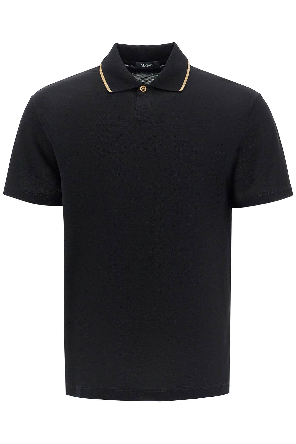 Versace Cotton Piqu Polo Shirt