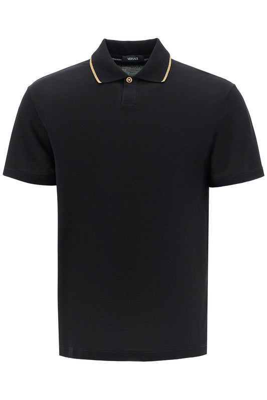 Versace Cotton Piqu Polo Shirt