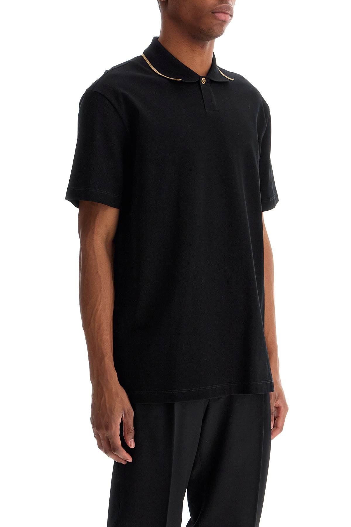 Versace Cotton Piqu Polo Shirt