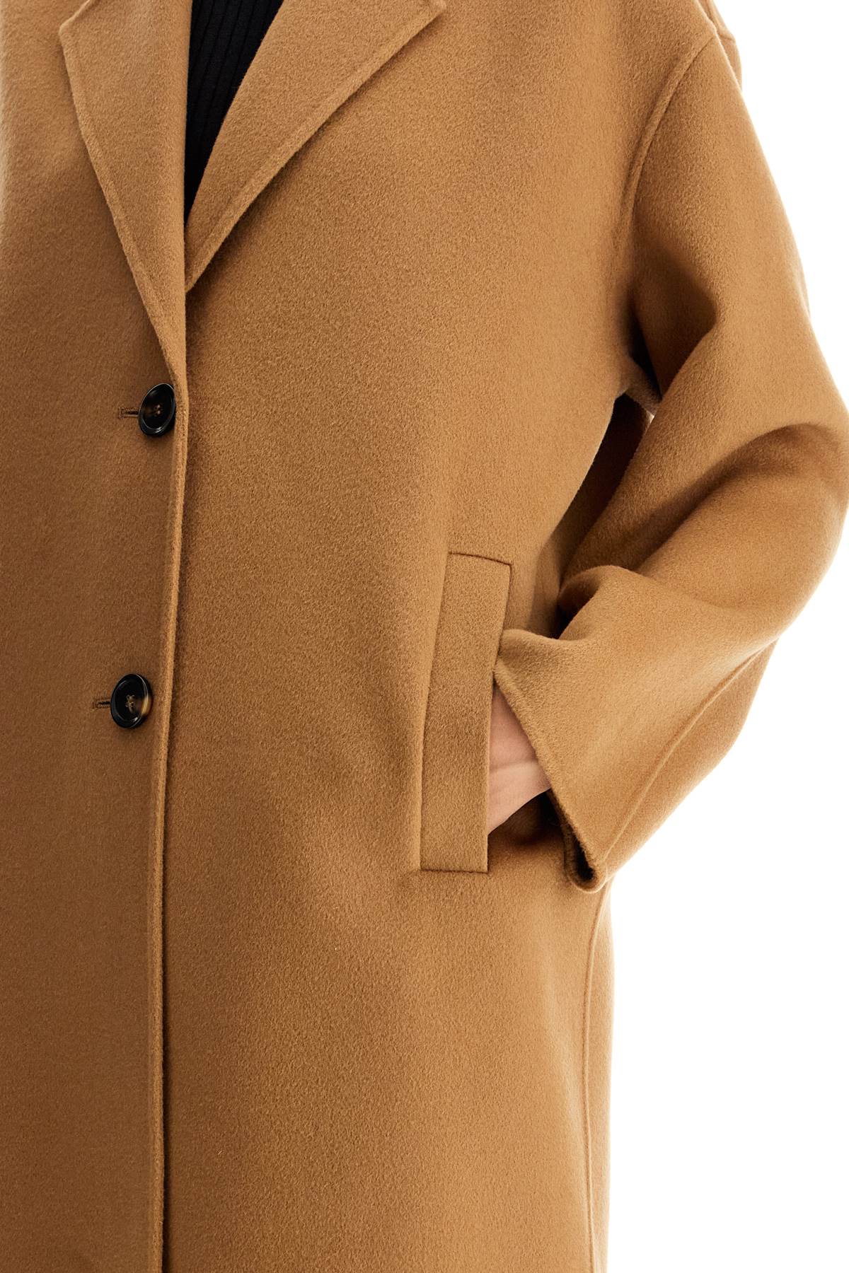 Pinko Double Wool Coat With Screwdriver Design