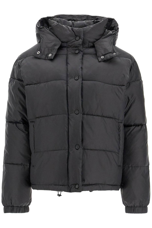 Pinko Down Jacket With Logo Patch