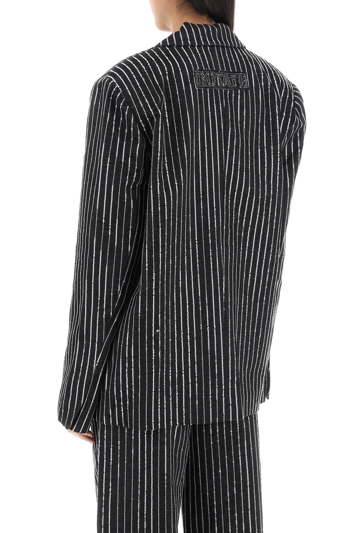 Rotate Blazer With Sequined Stripes