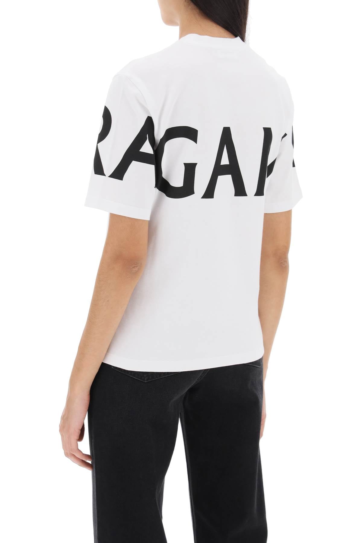 Ferragamo Short Sleeve T-Shirt With Oversized Logo