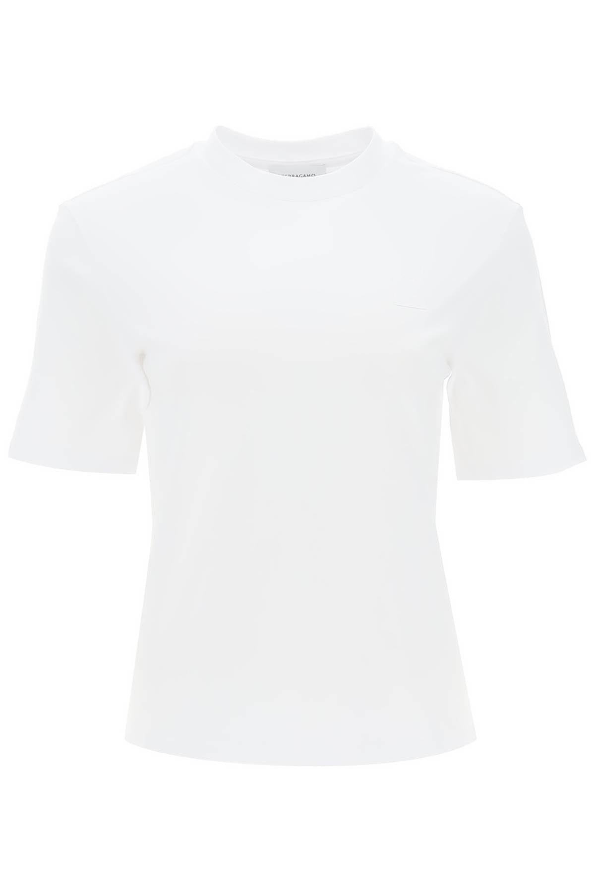 Ferragamo T-Shirt With Gancini Label