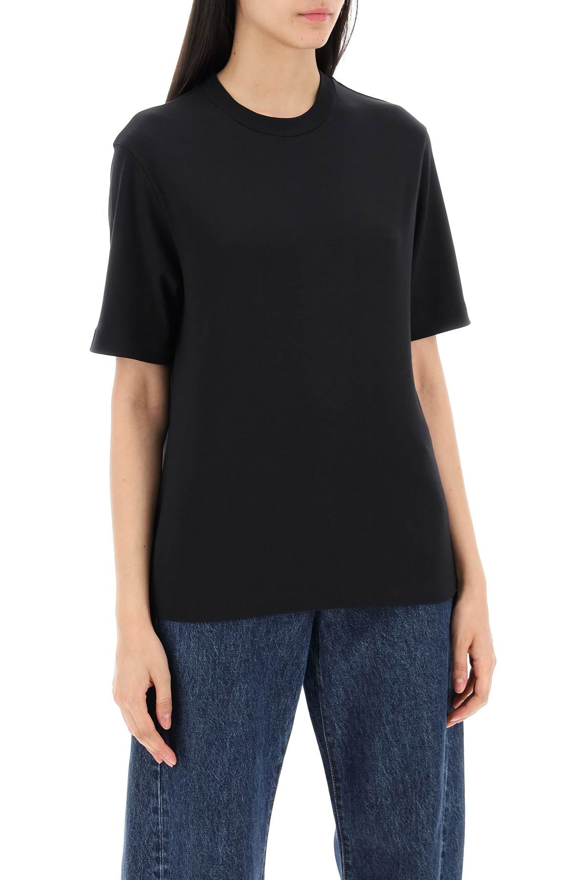 Ferragamo Cotton And Silk Blend T-Shirt