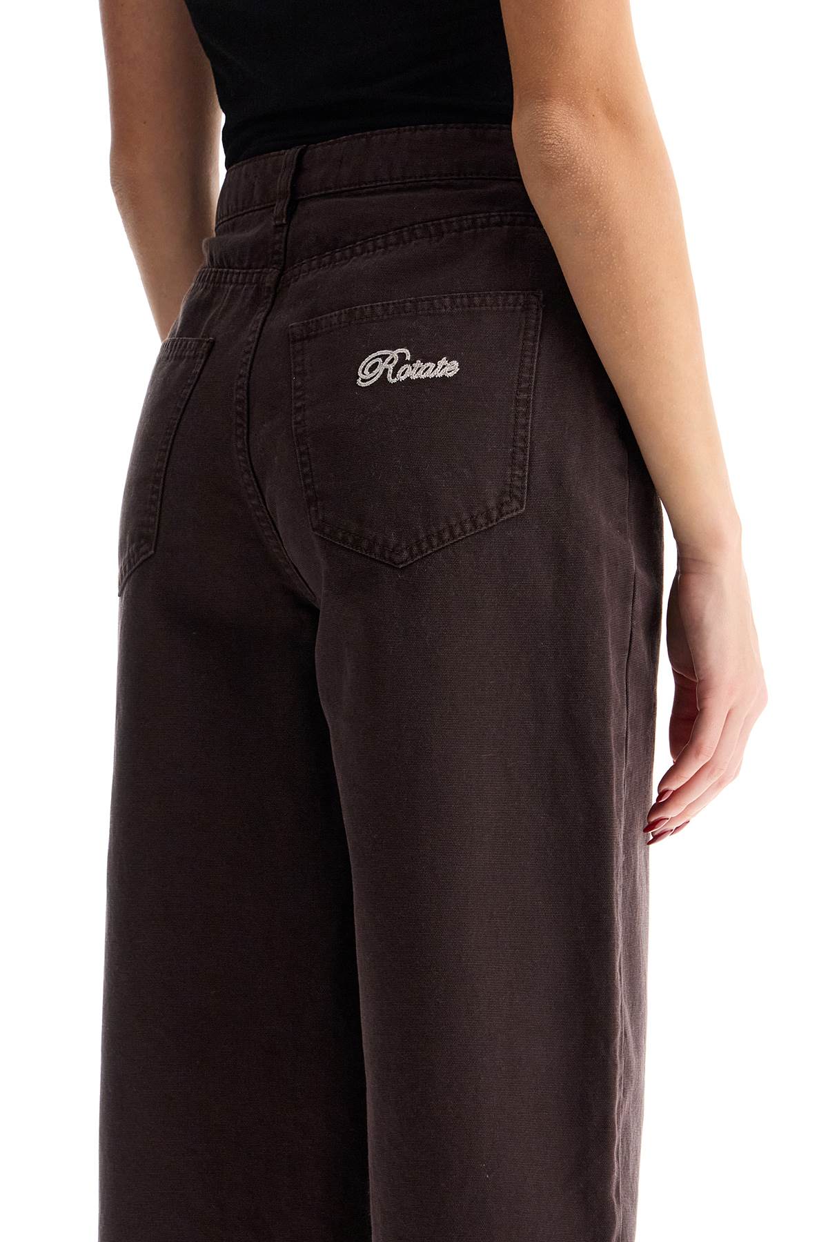 ROTATE Pantaloni Cinque Tasche A Gamba Larga