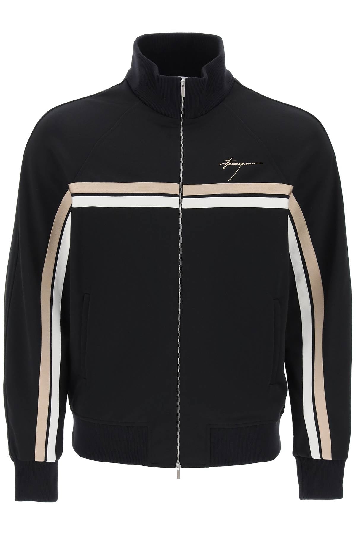 Ferragamo Track Sweatshirt With Two-Tone