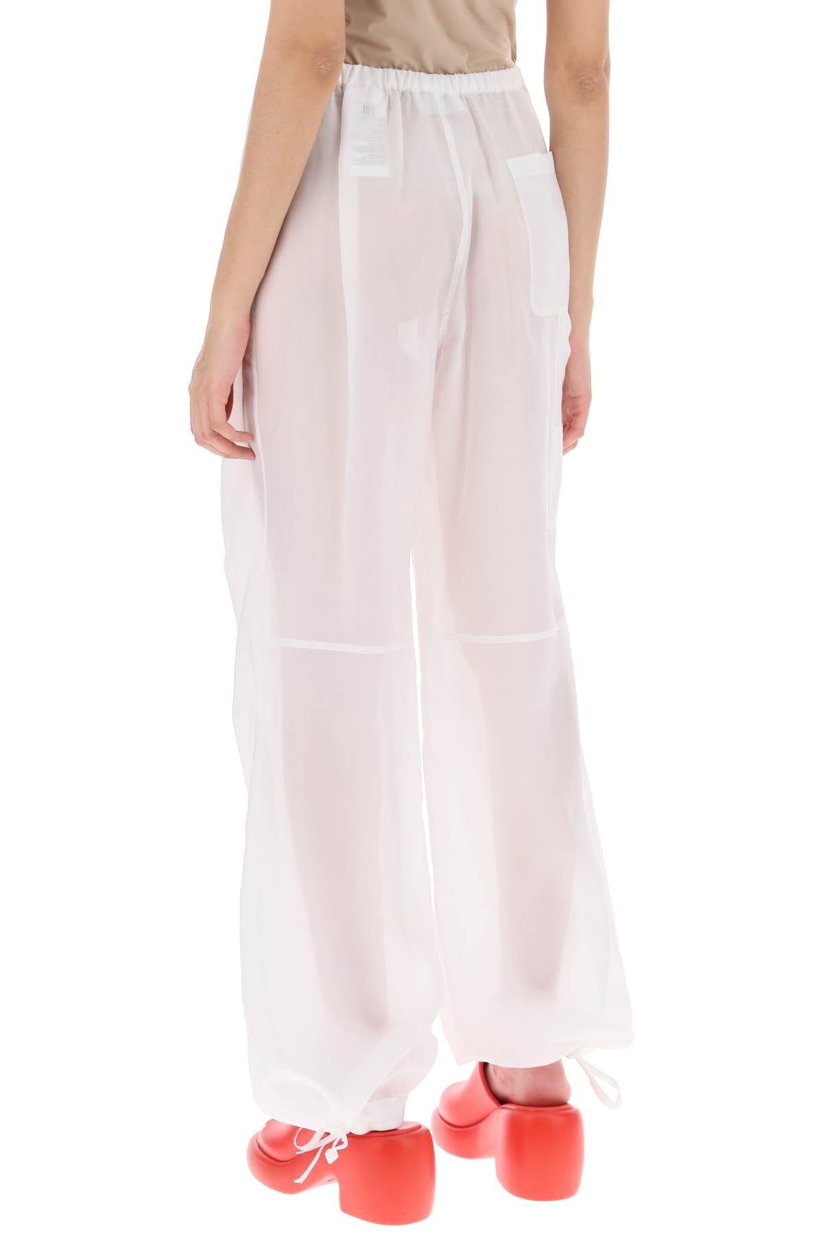 Ferragamo Baggy Pants In Organza