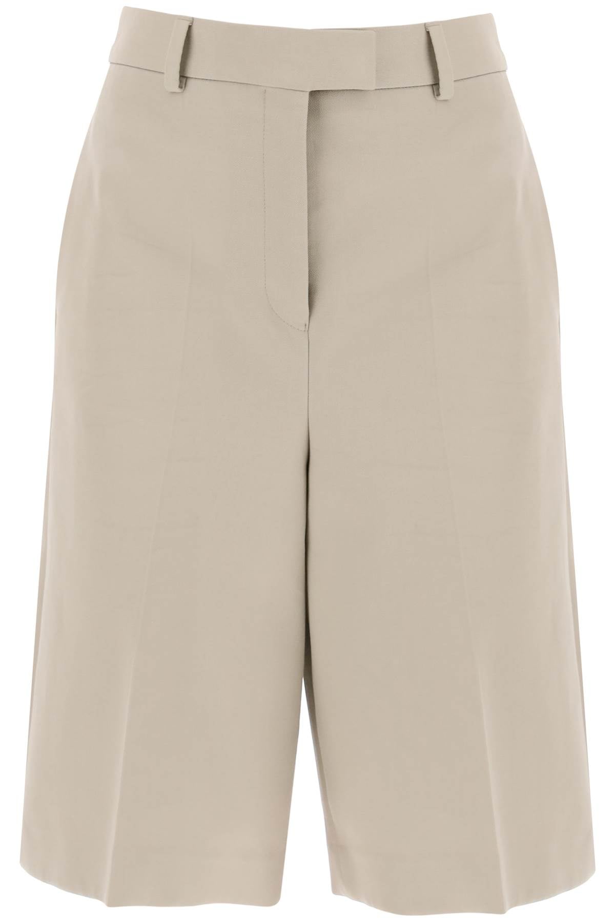 Ferragamo Cotton Gabardine Bermuda Shorts