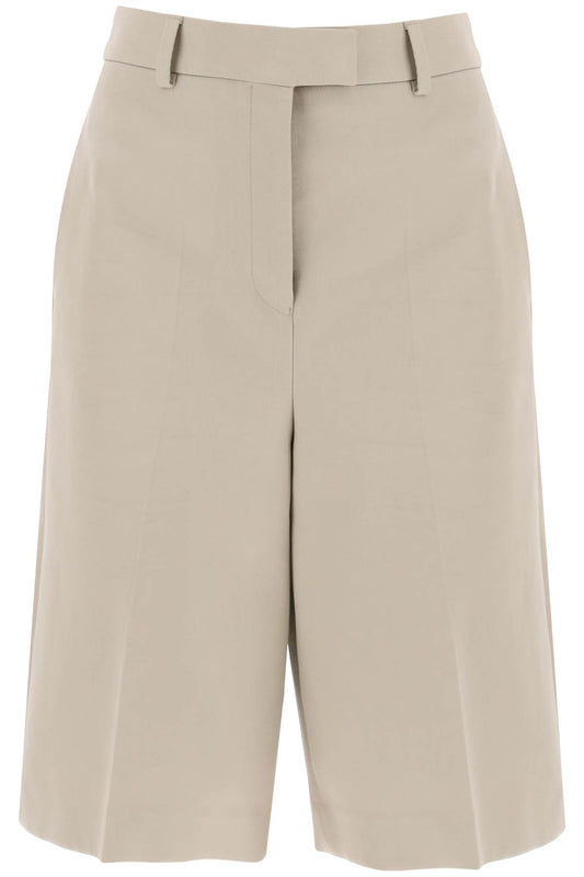 Ferragamo Cotton Gabardine Bermuda Shorts