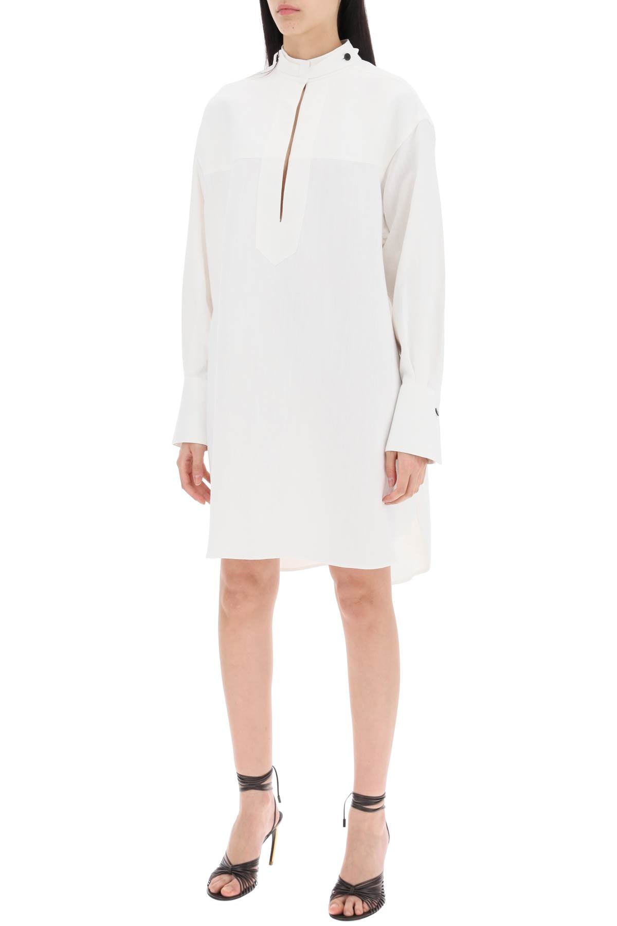 Ferragamo Linen Blend Tunic Dress