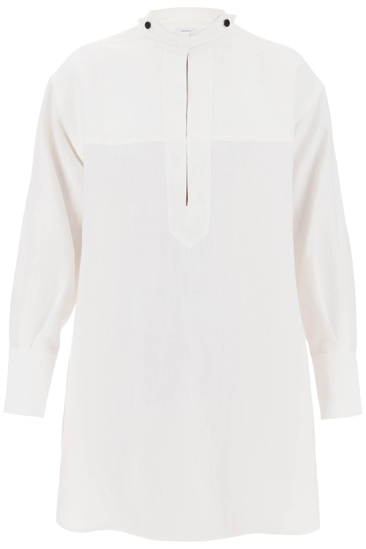 Ferragamo Linen Blend Tunic Dress