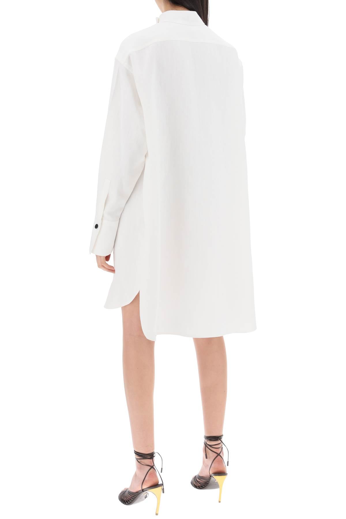 Ferragamo Linen Blend Tunic Dress