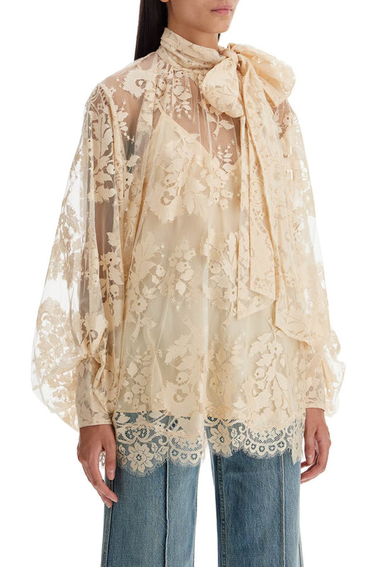 Zimmermann Of Lace Blouse With Floral Pattern