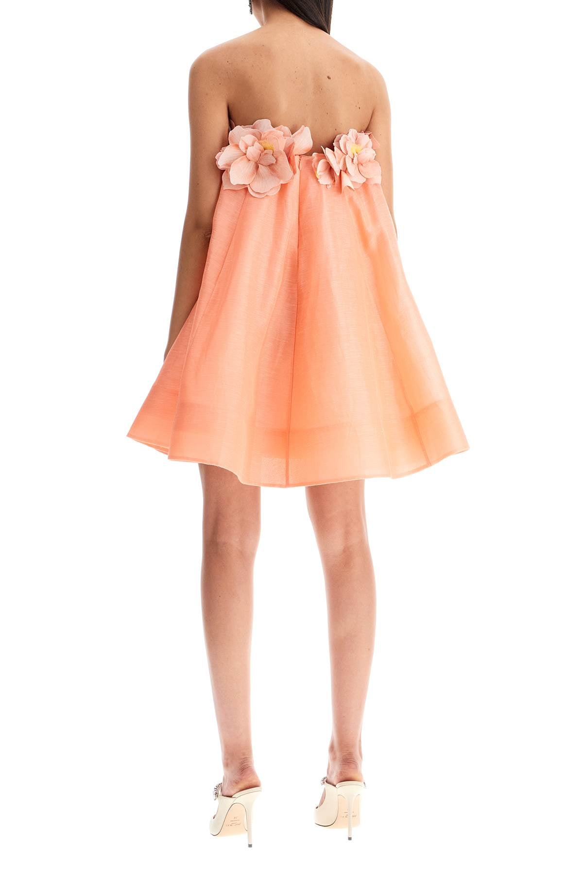 Zimmermann Mini Organza Dress With Petal