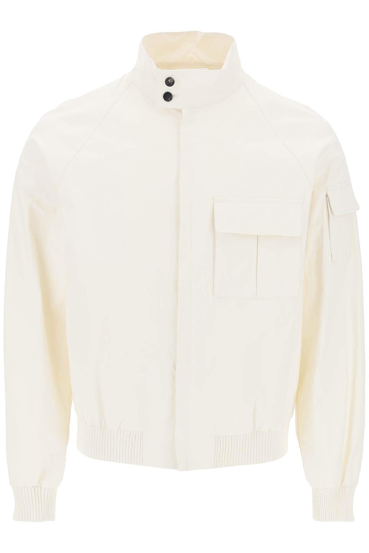 Ferragamo Linen Coated Blouson